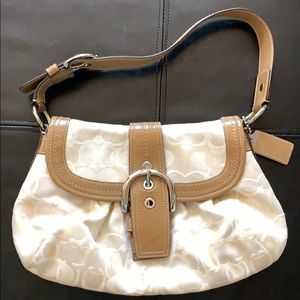 Tan & Cream Coach Purse